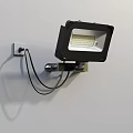 Modern Black LED Wall Light With Wall Mounted Design For Indoor Lighting 3d model