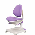 Pink Modern Leisure Chair With Breathable Mesh Backrest And Stable Round Base