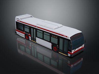 Hyundai Bus School Bus Van Box Car 3d model