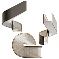 modern revolving staircase 3d model