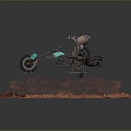 Jet Motorcycle Sci-Fi Motorcycle Concept Motorcycle Flying Car Space Flying Car Space Motorcycle 3d model