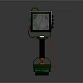 Green Industrial Portable Work Light With Adjustable Stand And Control Panel
