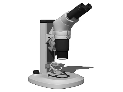 Professional Binocular Medical Microscope with High Definition Optics for Laboratory Research 3d model