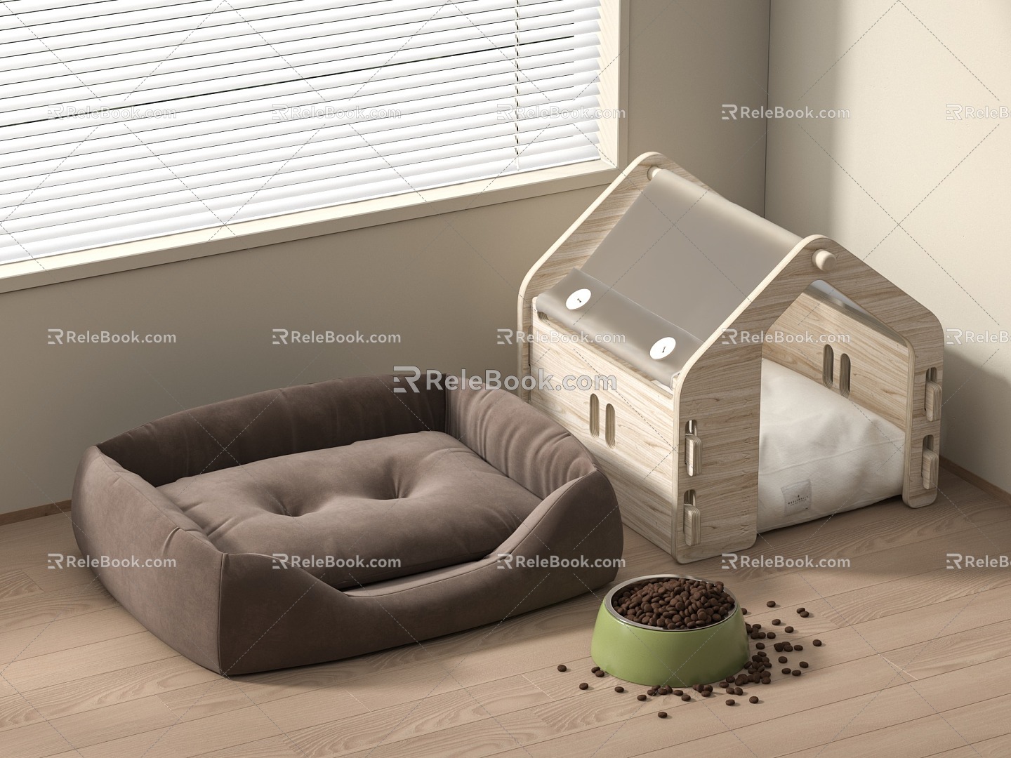 Cattery Dog House 3d model