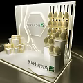 Aoyuan Zhongxin Yufu Modern Photo Check In Spot With Golden Decorations And Gift Box Structures