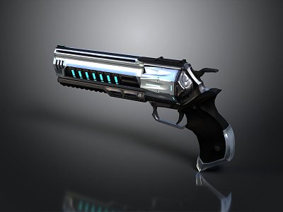 revolver pistol semi-automatic pistol automatic pistol modern weapon hot weapon 3d model