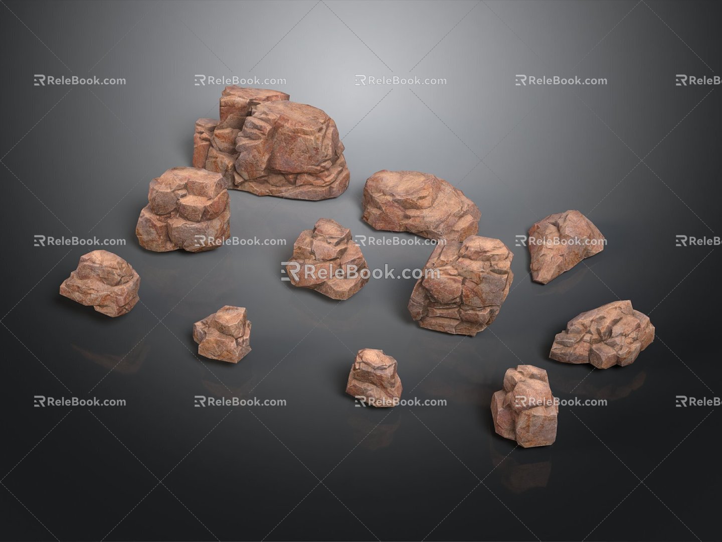 Stone Rock Stone Stone Appreciation Stone Strange Stone Ore Realistic 3d model