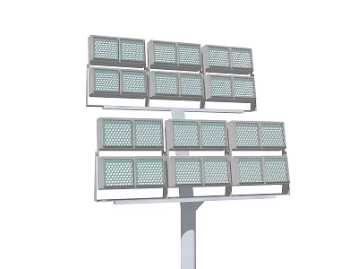 Modern Street Lights Modern Outdoor Lights Pole Projective Lights Site Spotlights High Pole Lights Intersection Projective Lights 3d model