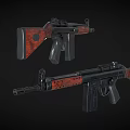 G3 Automatic Rifle Submachine Gun Machine Gun Machine Gun Semi-automatic Rifle Assault Rifle Firearms Low Face Number Low Model Simple Model Game Movie and TV Level Realistic 3d model