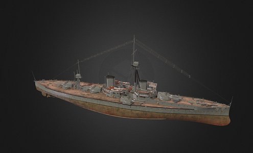 Industrial LOFT Warship 3d model