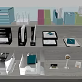 Colorful Office Desk Organizers With Folders Storage Boxes And Document Holders