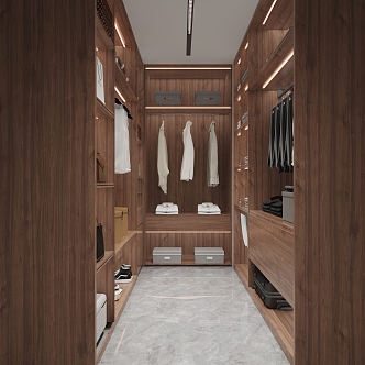 Modern Cloakroom 3d model