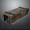 Vintage Wooden Storage Crate With Hemp Rope And Metal Clasps For Home Decor