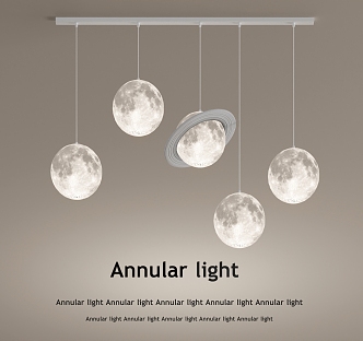 Moon chandelier Planet lamp Creative lamp Simple lamp Bedside chandelier 3d model