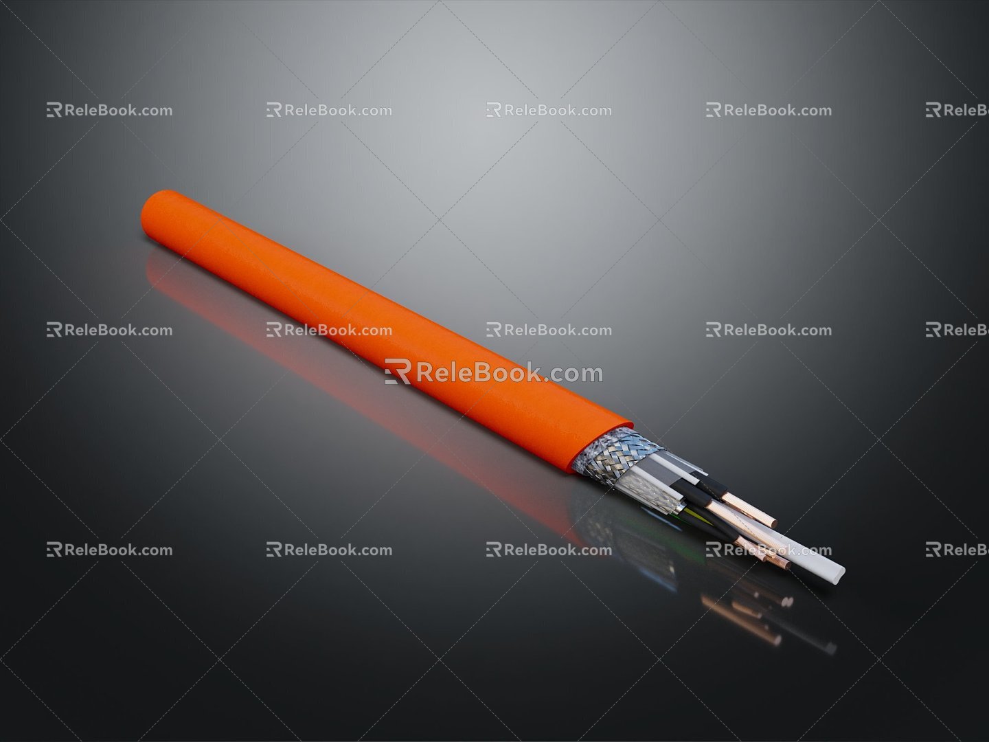 Modern cable reel extension line wire coil 3d model