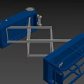 Scissor Lift Industrial Equipment Mobile Hydraulic Platform with Guardrail and Wheels