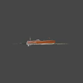 Classic Wooden Yacht With Transparent Windshield And Flag Sailing On Water