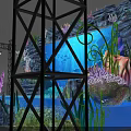 Underwater Themed Stage Design With Coral Seaweed Fish Jellyfish And Rock Formations