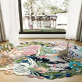 modern shaped carpet shaped carpet 3d model