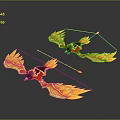 Crossbow Mechanical Crossbow Shift Bow and Arrow Shoot Far Equipment Weapons High-tech Crossbow 3d model