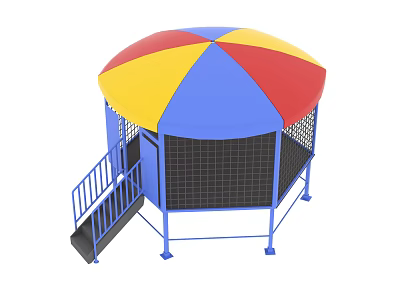 Modern Trampoline Polygon Trampoline 3d model