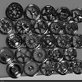 Decorative Wall Decor Made With Arranged Car Wheel Rims For Modern Interior