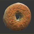 Modern Donut Bagel 3d model