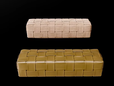 Woven Design Ottoman For Stylish Home Living Room Seating And Decor 3d model