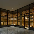 Modern Wine Cellar Stainless Steel Red Wine Cellar Cold Storage Room Constant Temperature Room Constant Temperature Cabinet Display Cabinet Cold Storage Cabinet Red Wine Cellar 3d model