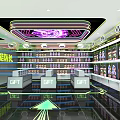 Indoor Playground With Colorful Game Machines Bright Lighting And Modern Interior