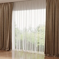 curtain gauze curtain 3d model