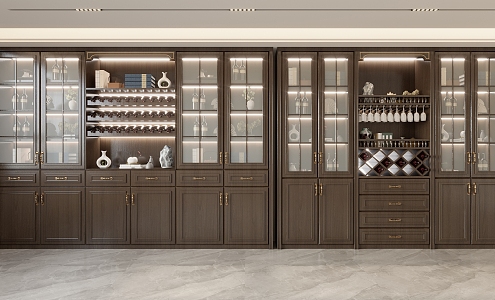 New Chinese Wine Cabinet 3d model