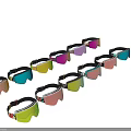 Colorful Ski Goggles With Diverse Patterns And Tinted Lenses For Winter Sports