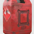 Red Industrial Equipment With Hazard Symbol Flame Icon Number 51 And Brand Logo