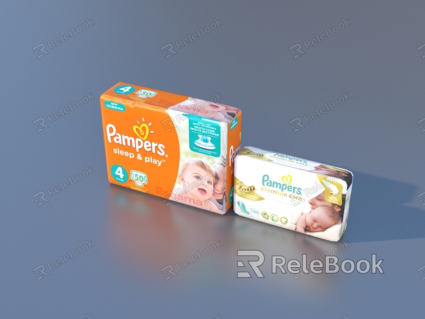 Diapers Supermarket Commodities Daily necessities model