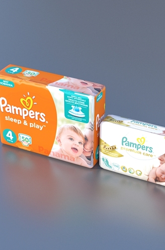 Diapers Supermarket Commodities Daily necessities 3d model