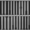 Black Columns Collection Featuring Various Styles And Designs For Interior Decor