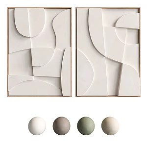 Modern Wall Decoration Hanging Painting 3d model