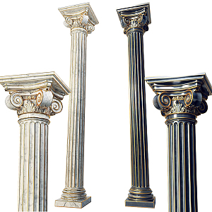 European Roman Column 3d model