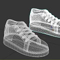 White Casual Shoes With Purple Collar And Cartoon Cat Graphic Design For Daily Wear