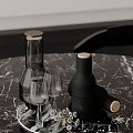 Modern Decoration Combination Water Glass Wine Glass Goblet for Kitchen 3d model