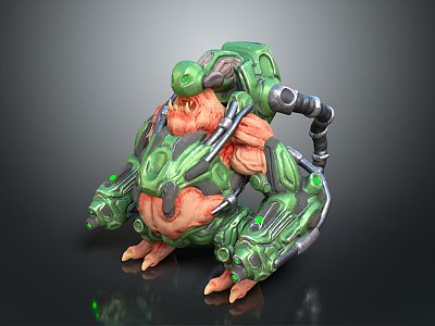 Monster Warrior Alien Monster Alien Monster 3d model