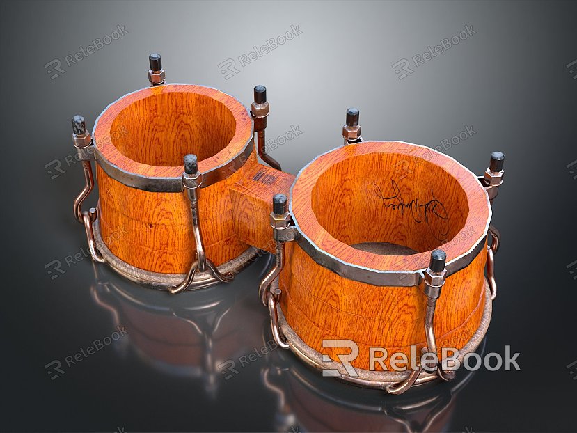 magnetic drum wooden tambourine tambourine tambourine hand-cranked tambourine instrument tambourine tambourine music equipment music equipment model