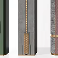 New Chinese Style Pillar Decorative Column 3d model