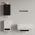 Haier Modern Water Heaters With POLIFORM Design Wall Mounted And Floor Models 3d model