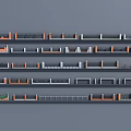 Modern Building Facade Designs With Multiple Layers Railings And Color Combinations