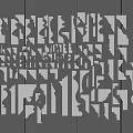 Angular Lines Geometric Pattern Wall Decoration With Modern Design And Light Shadow Effects
