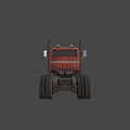 1960 s semi-trailer truck 3d model