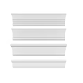 White Decorative Architectural Moldings For Interior Wall And Ceiling Trim