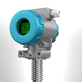 Industrial Hardware Instrument With Blue Digital Display Metal Housing And Threaded Connection For Industrial Use